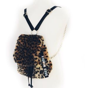 Current Mood Leopard Faux Fur Mini Backpack